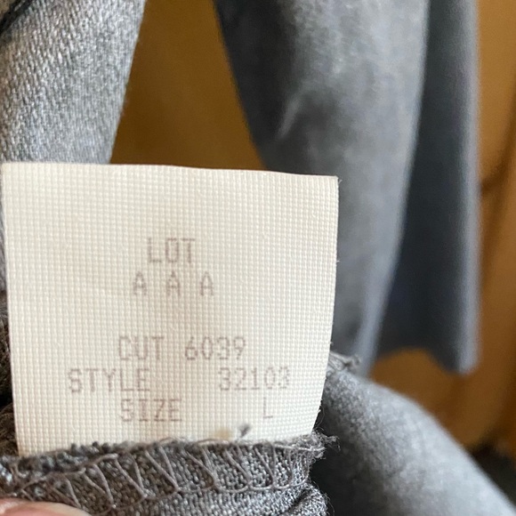 Vintage 90’s Karen Kane Fit ‘n Flare Grey Blazer L - Picture 5 of 6